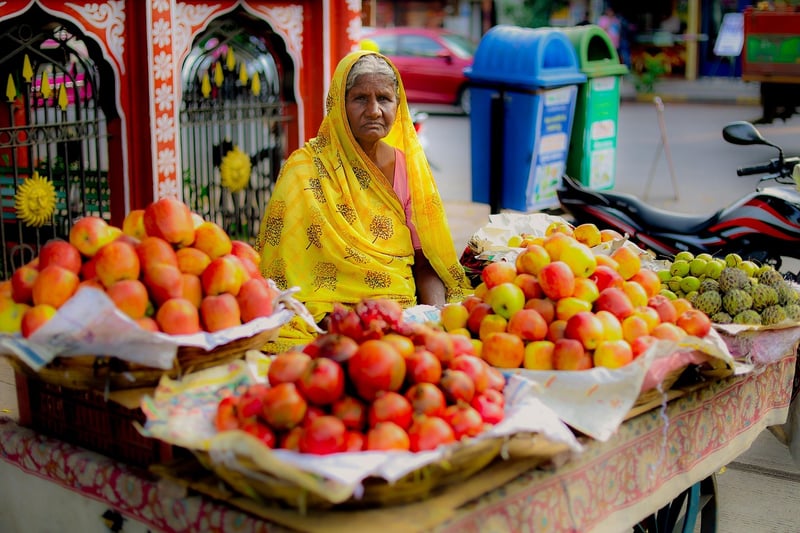 Colorful fruits and vegetables